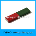 Red/green teaching Alnico magnet bar has S N